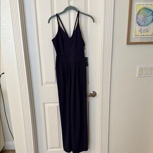 Elegant Navy Blue Jumpsuit- HALARA